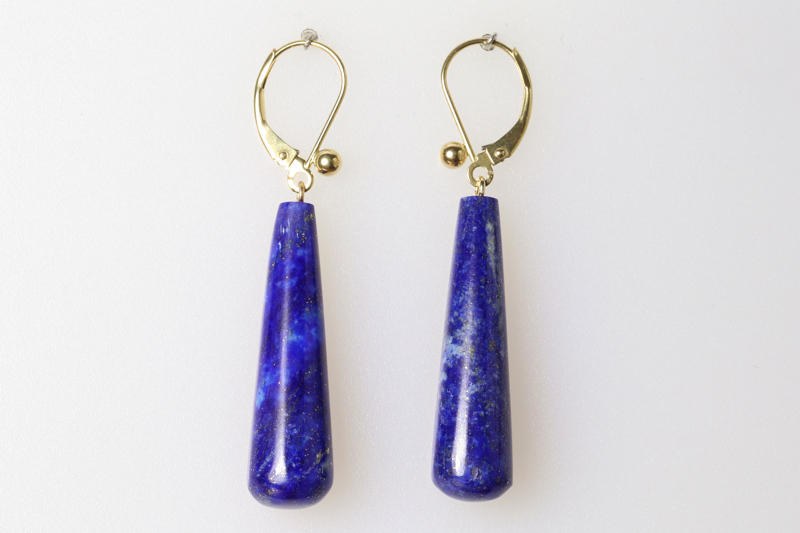 Lapis Lazuli/14K gold Earrings